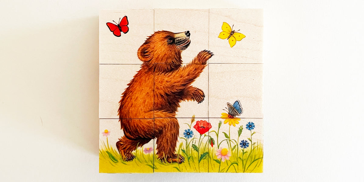 Cube Wooden Puzzle-Bears – Nanda Nanda