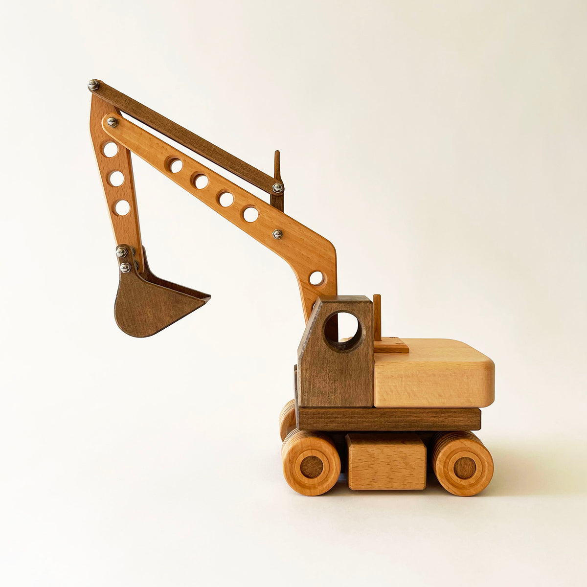 Handmade Wooden Excavator